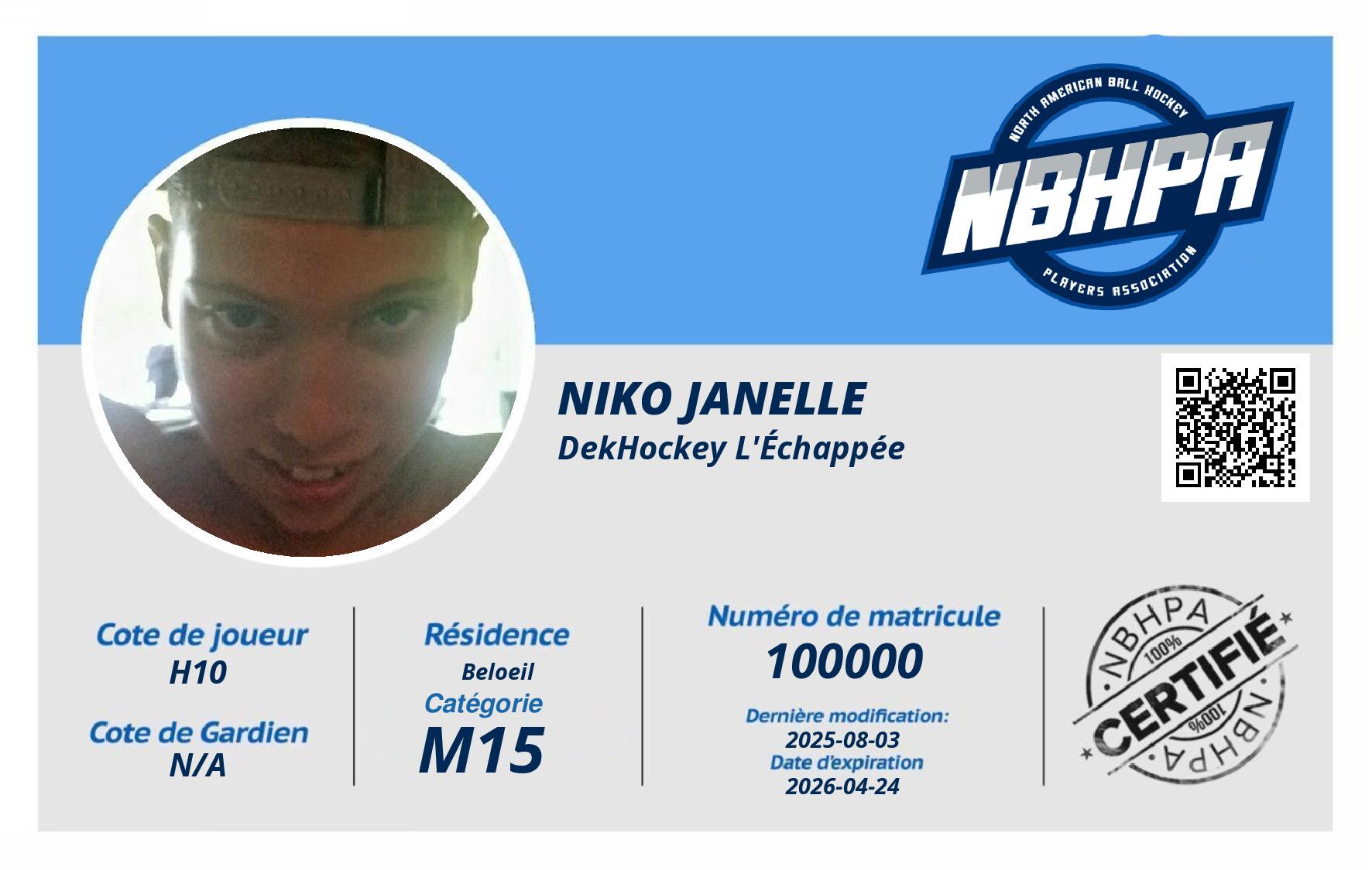 Niko Janelle