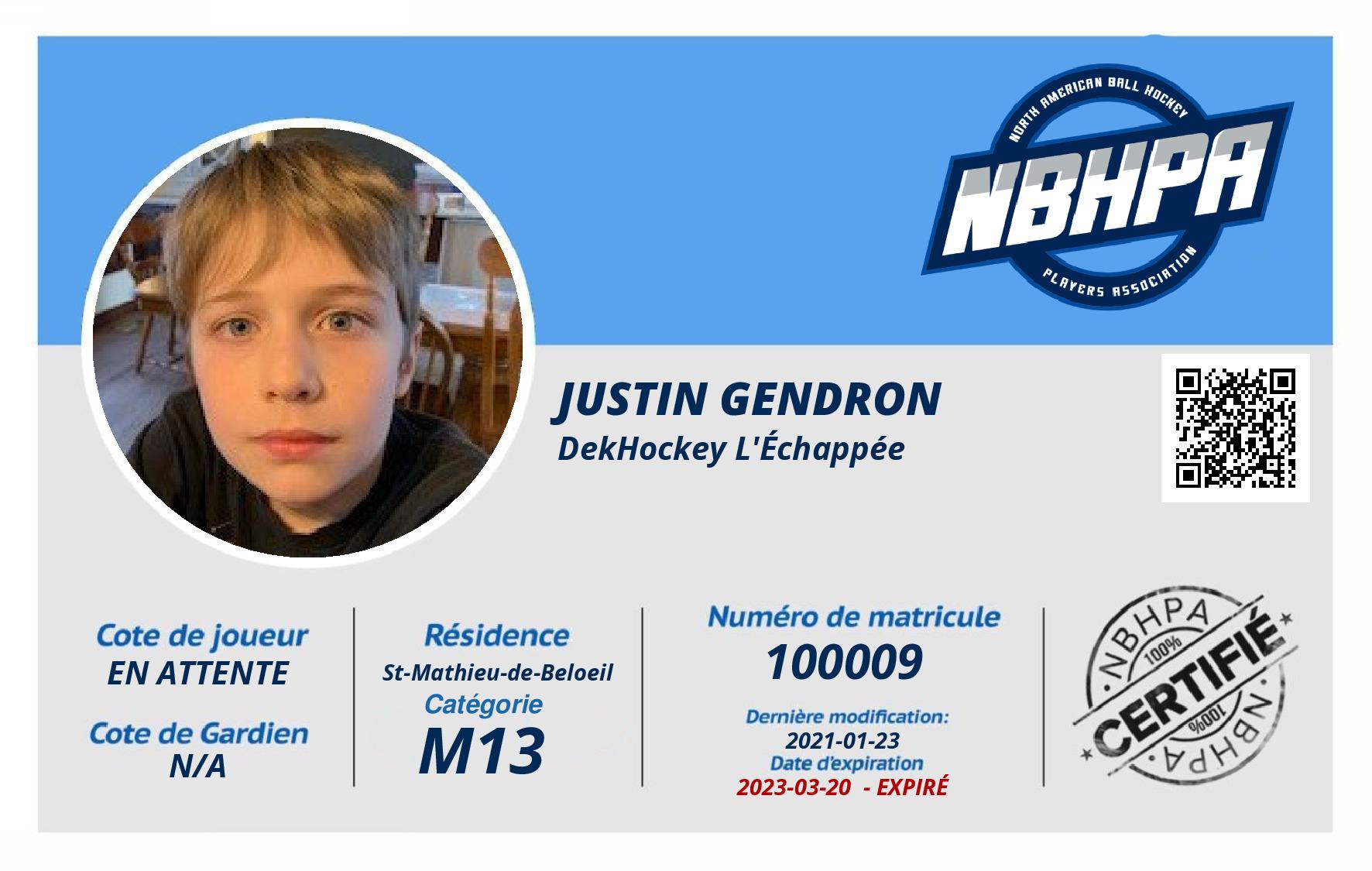 Justin Gendron