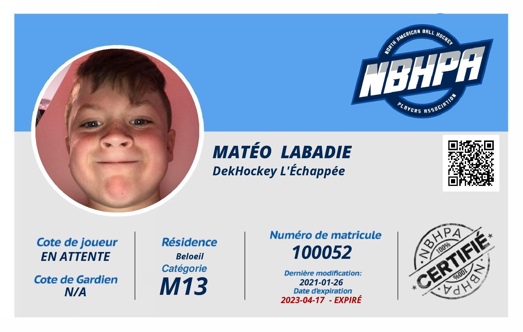 Matéo  Labadie
