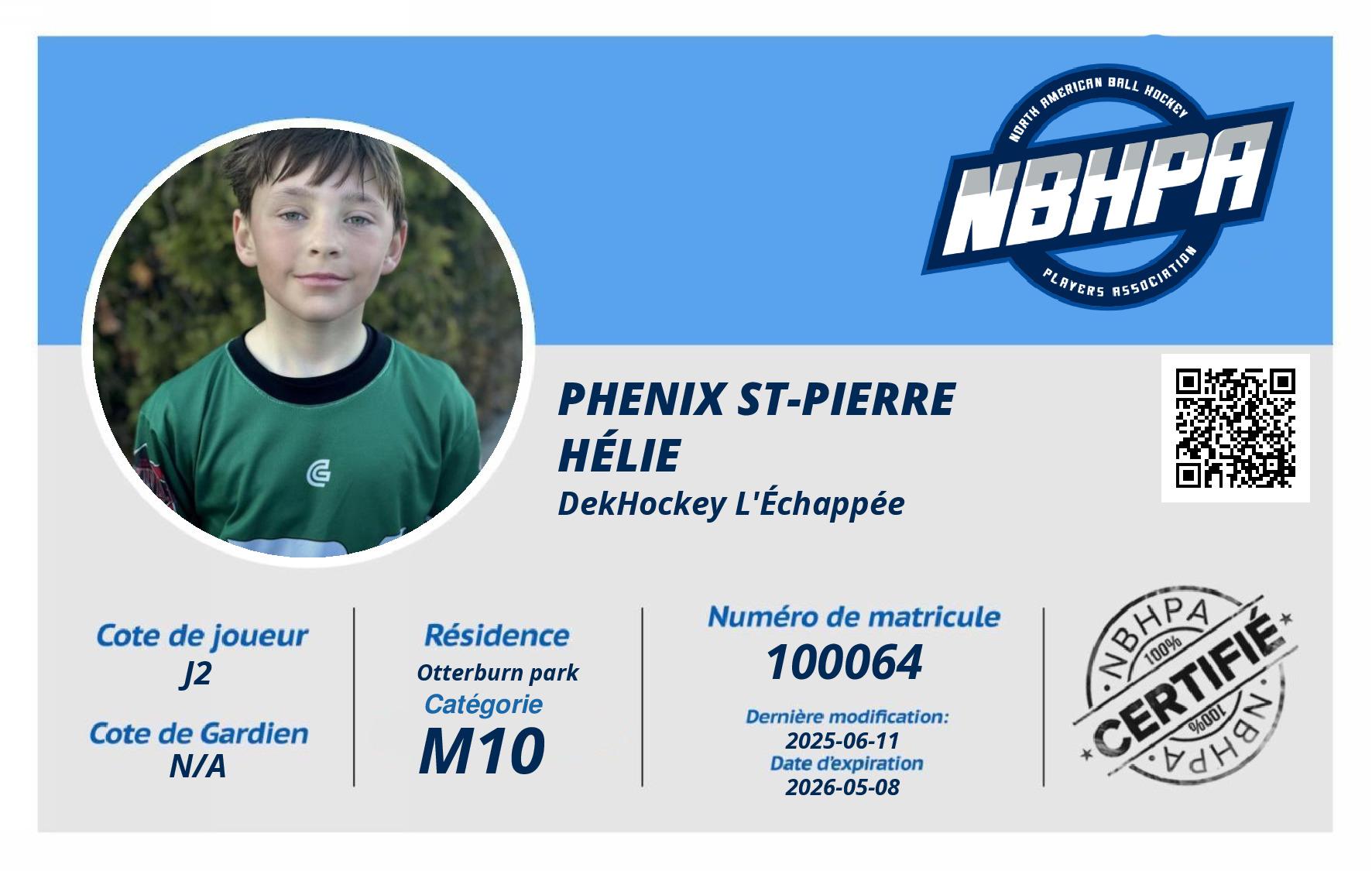 Phenix St-Pierre Hélie 