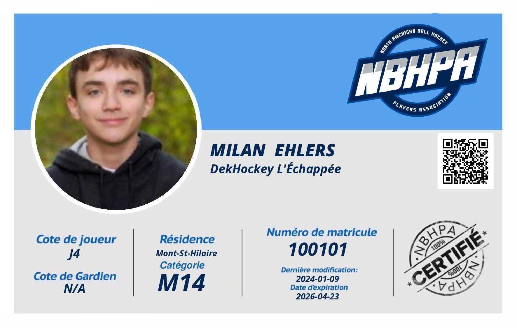 Milan  Ehlers