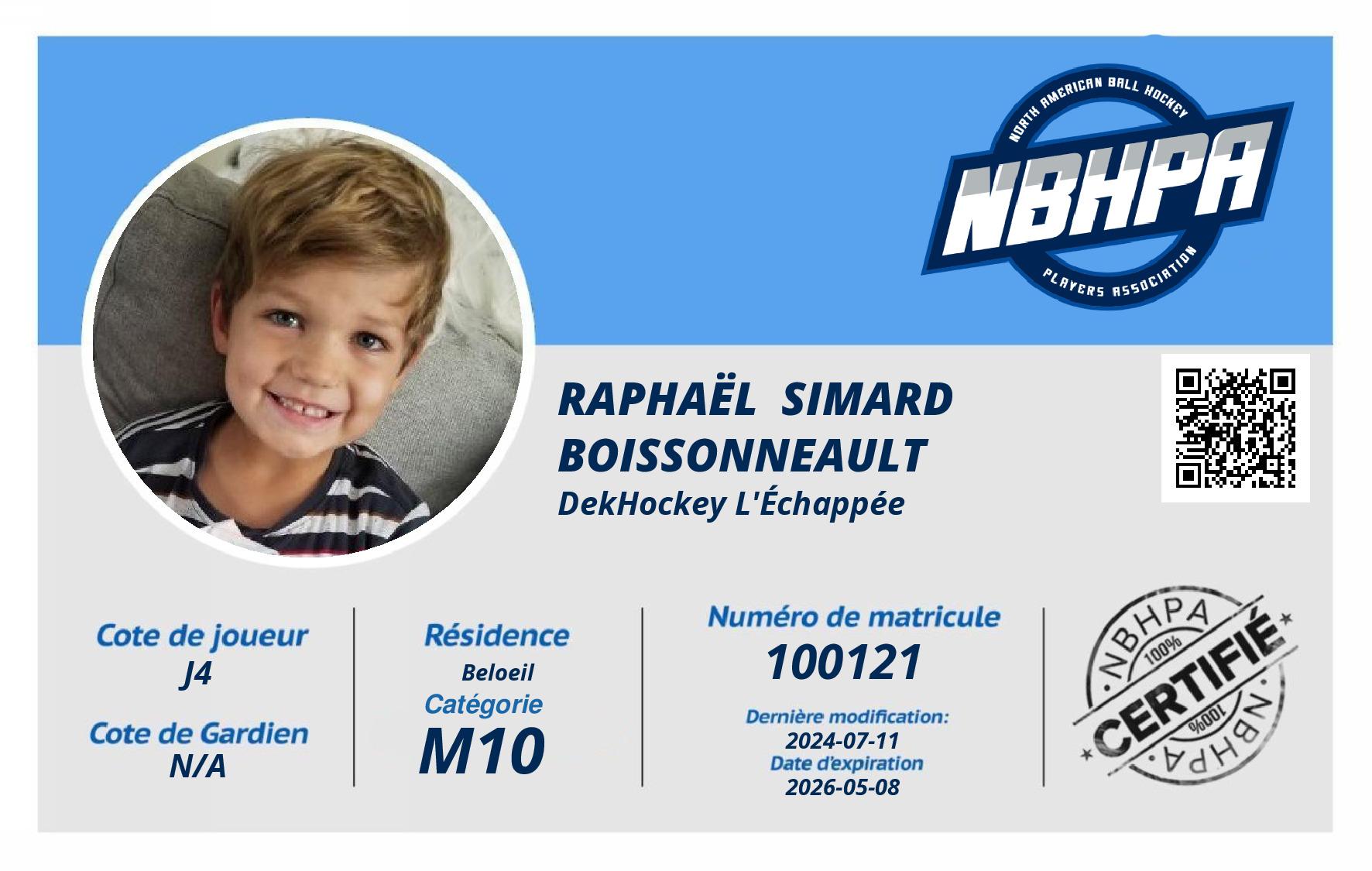 Raphaël  Simard Boissonneault