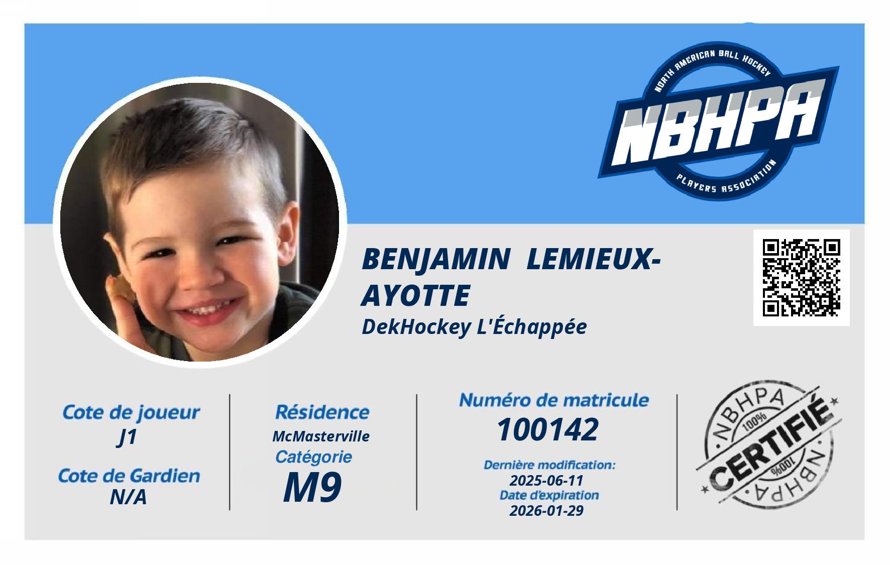 Benjamin  Lemieux-Ayotte