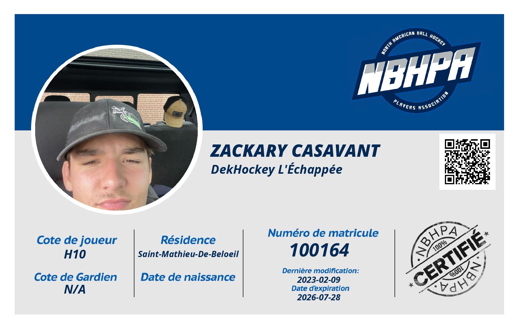 Zackary Casavant