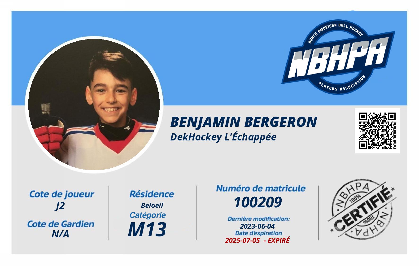 Benjamin Bergeron