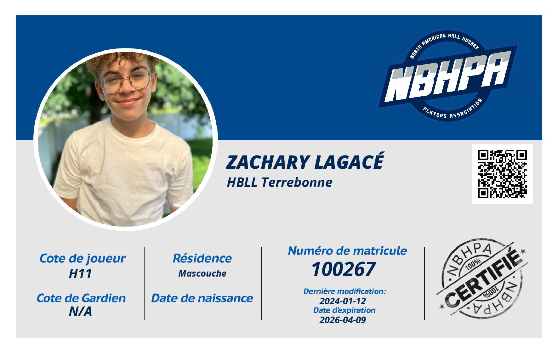 Zachary Lagacé
