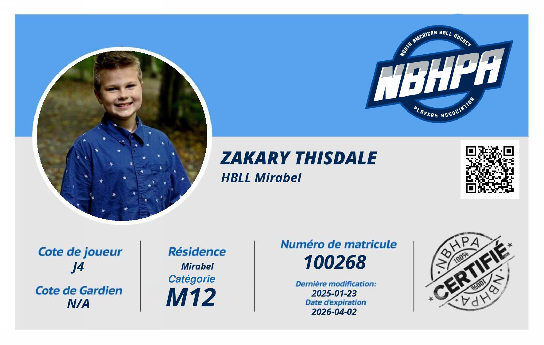 Zakary Thisdale