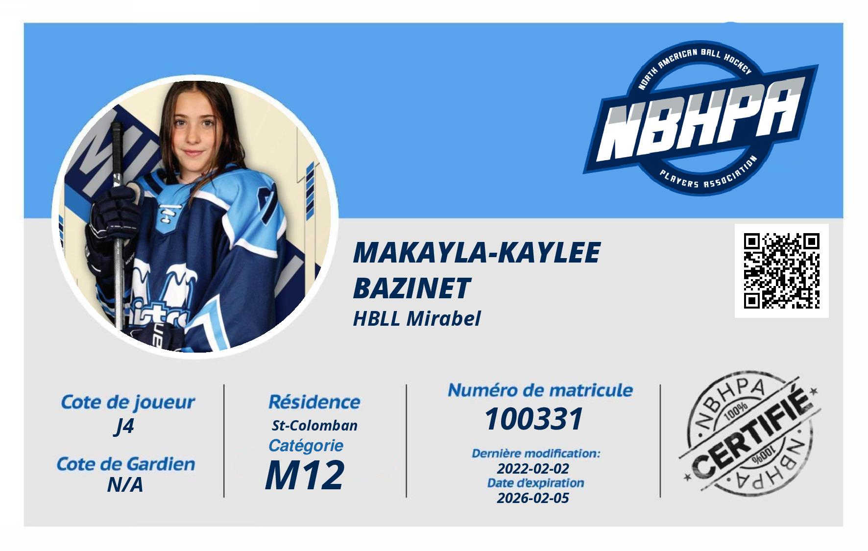 Makayla-Kaylee Bazinet
