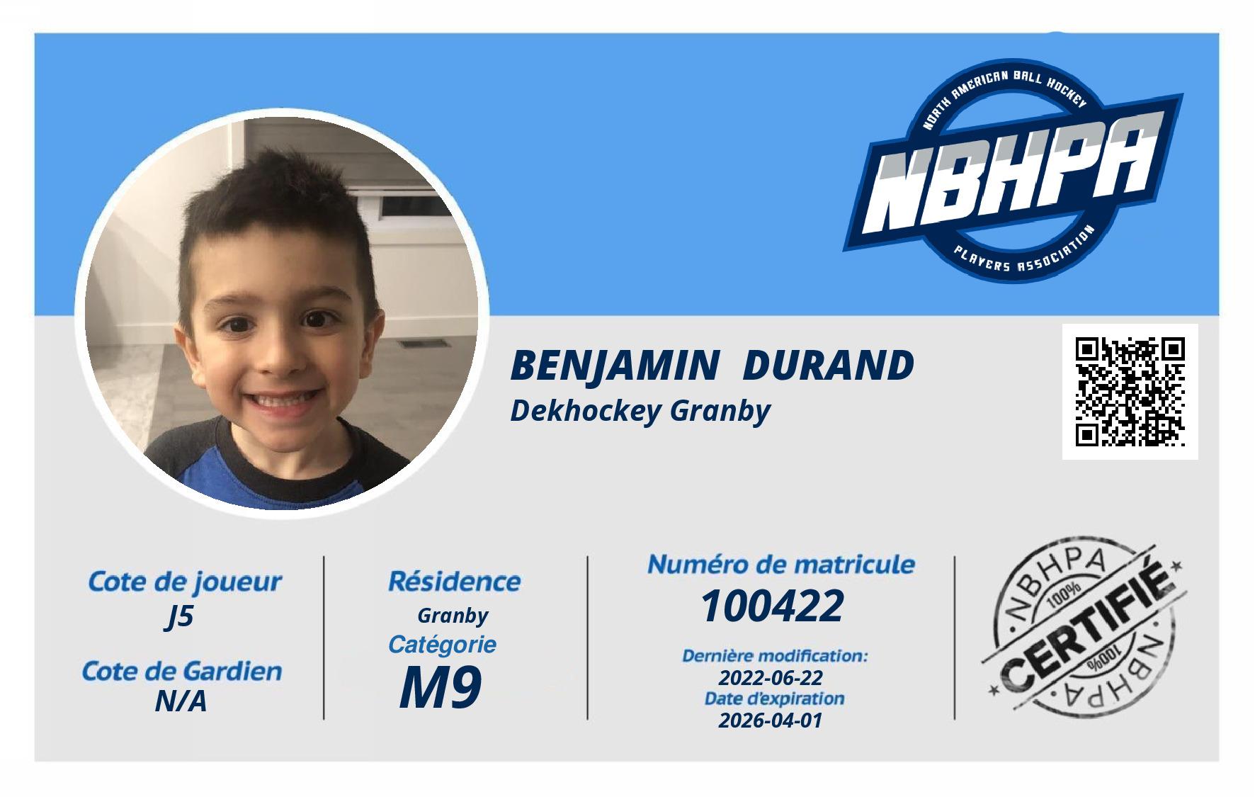 Benjamin  Durand 
