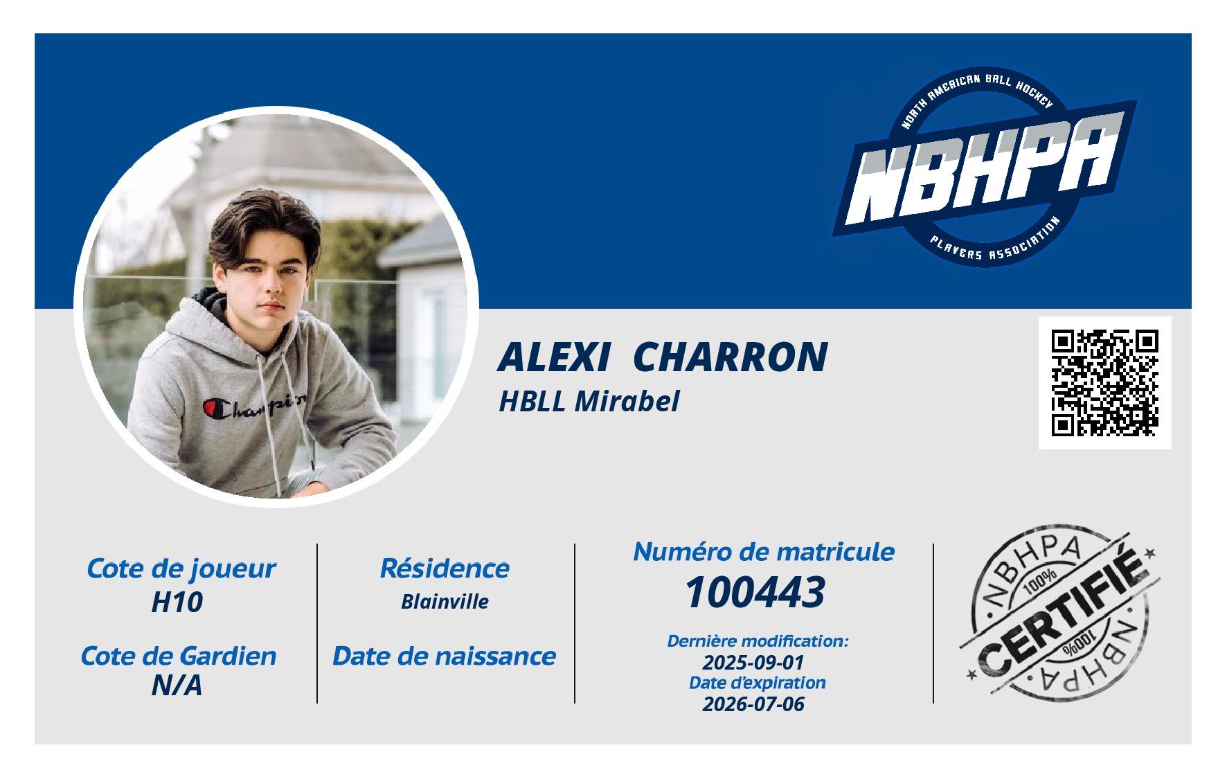 Alexi  Charron