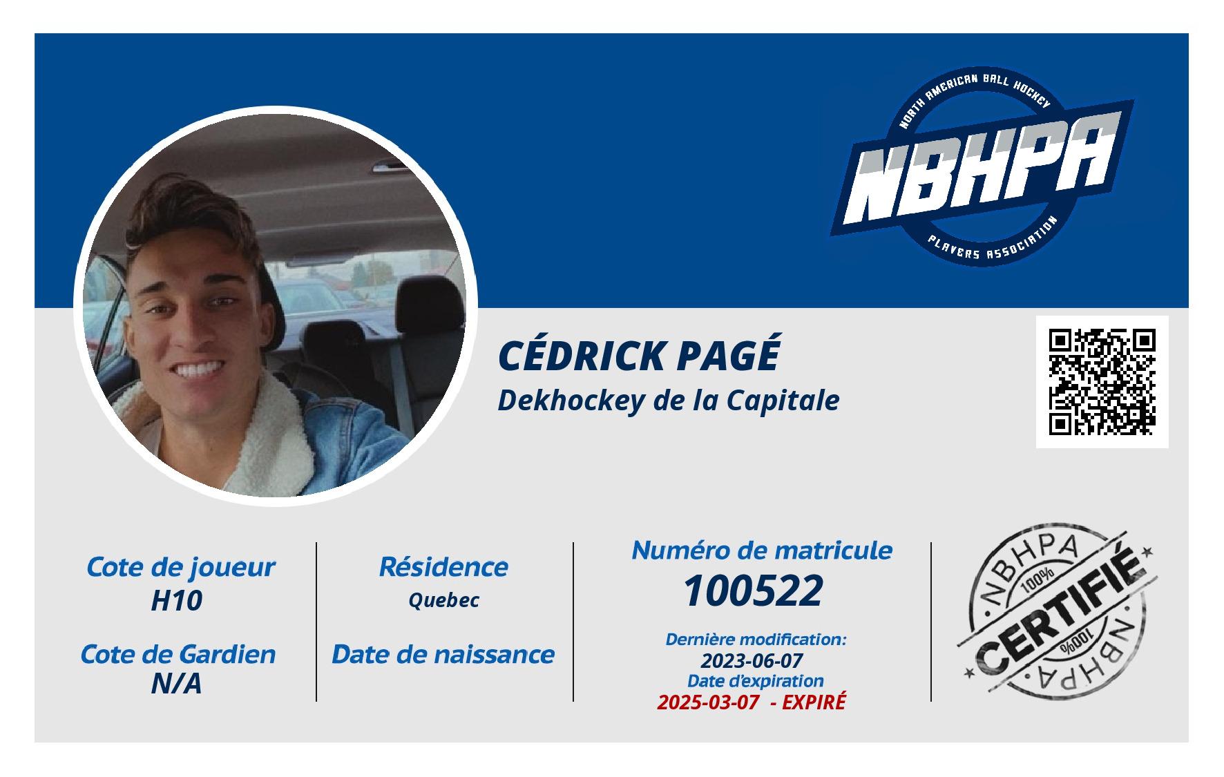 Cédrick Pagé