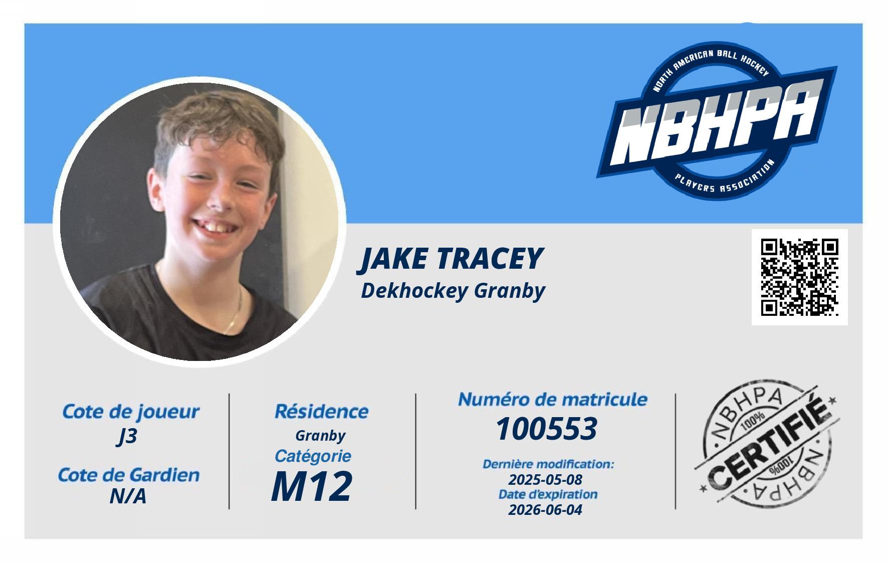 Jake Tracey