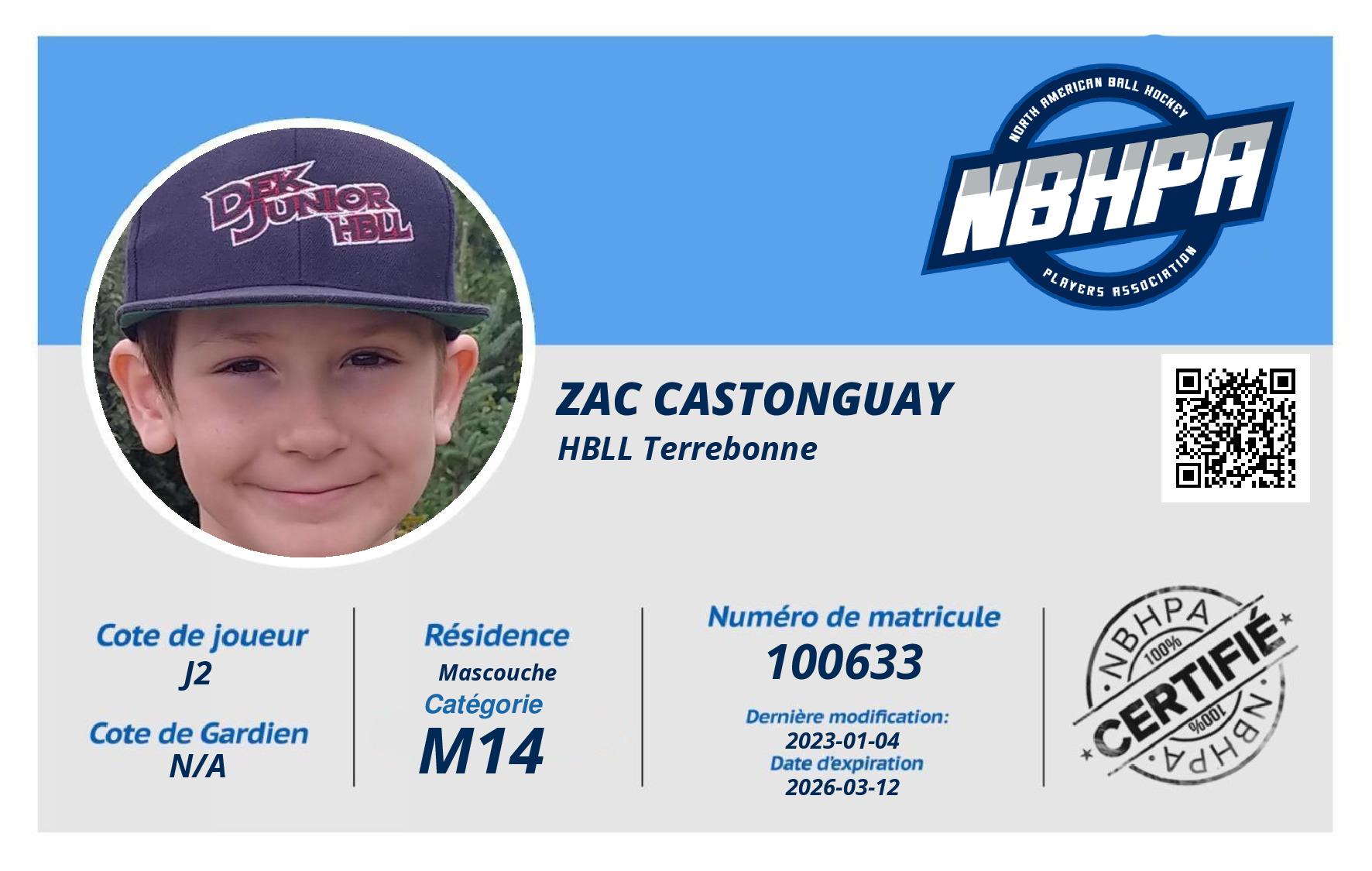 Zac Castonguay
