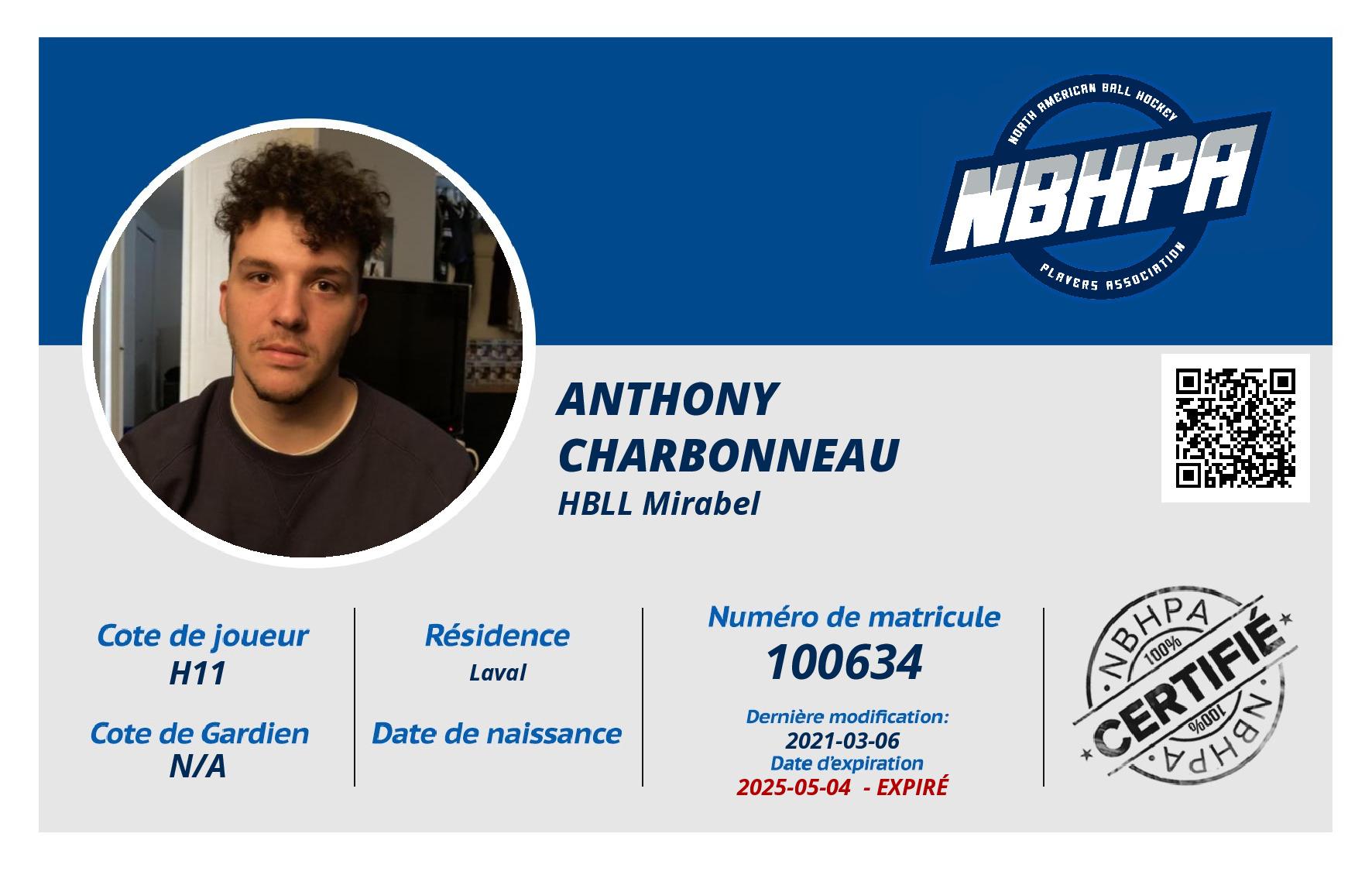 Anthony  Charbonneau