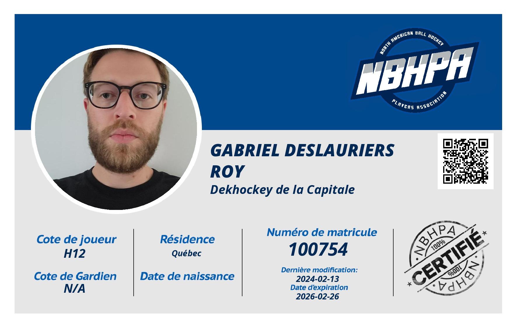 Gabriel Deslauriers Roy 