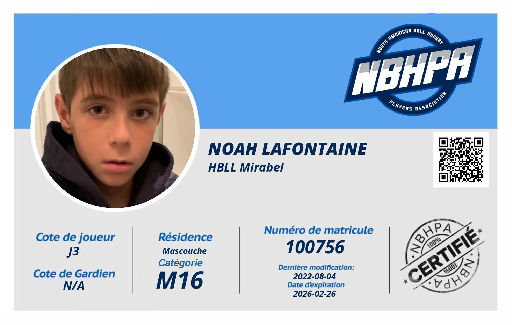 Noah Lafontaine 
