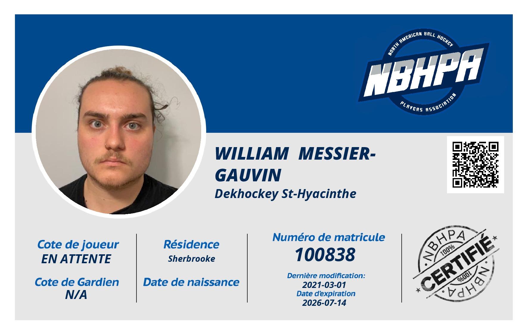 William  Messier-Gauvin
