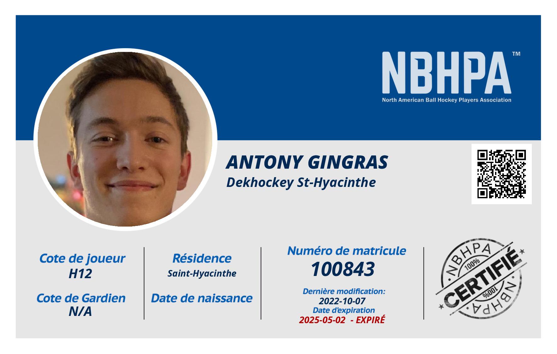 Antony Gingras