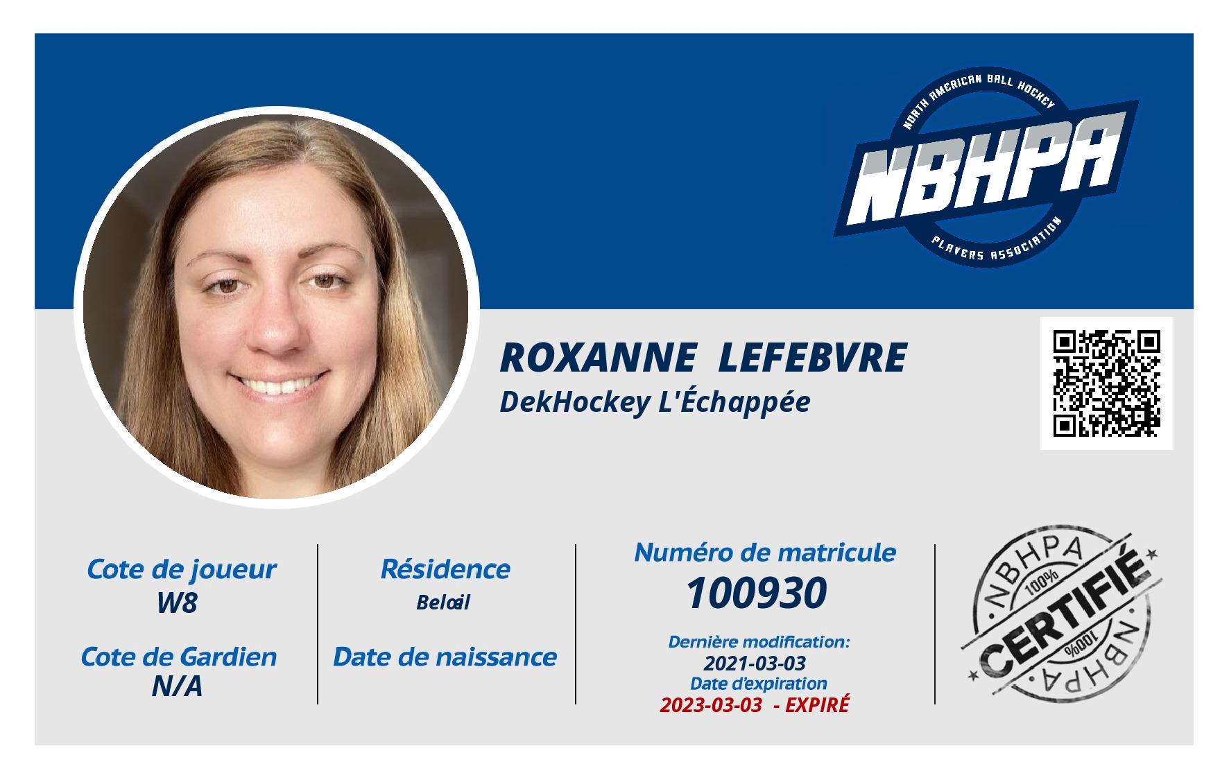 Roxanne  Lefebvre 