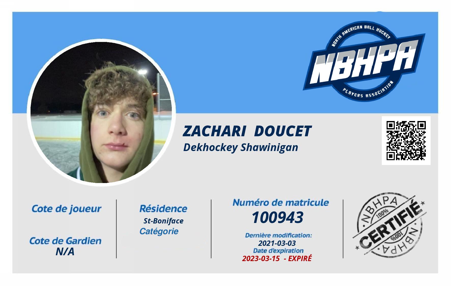 Zachari  Doucet