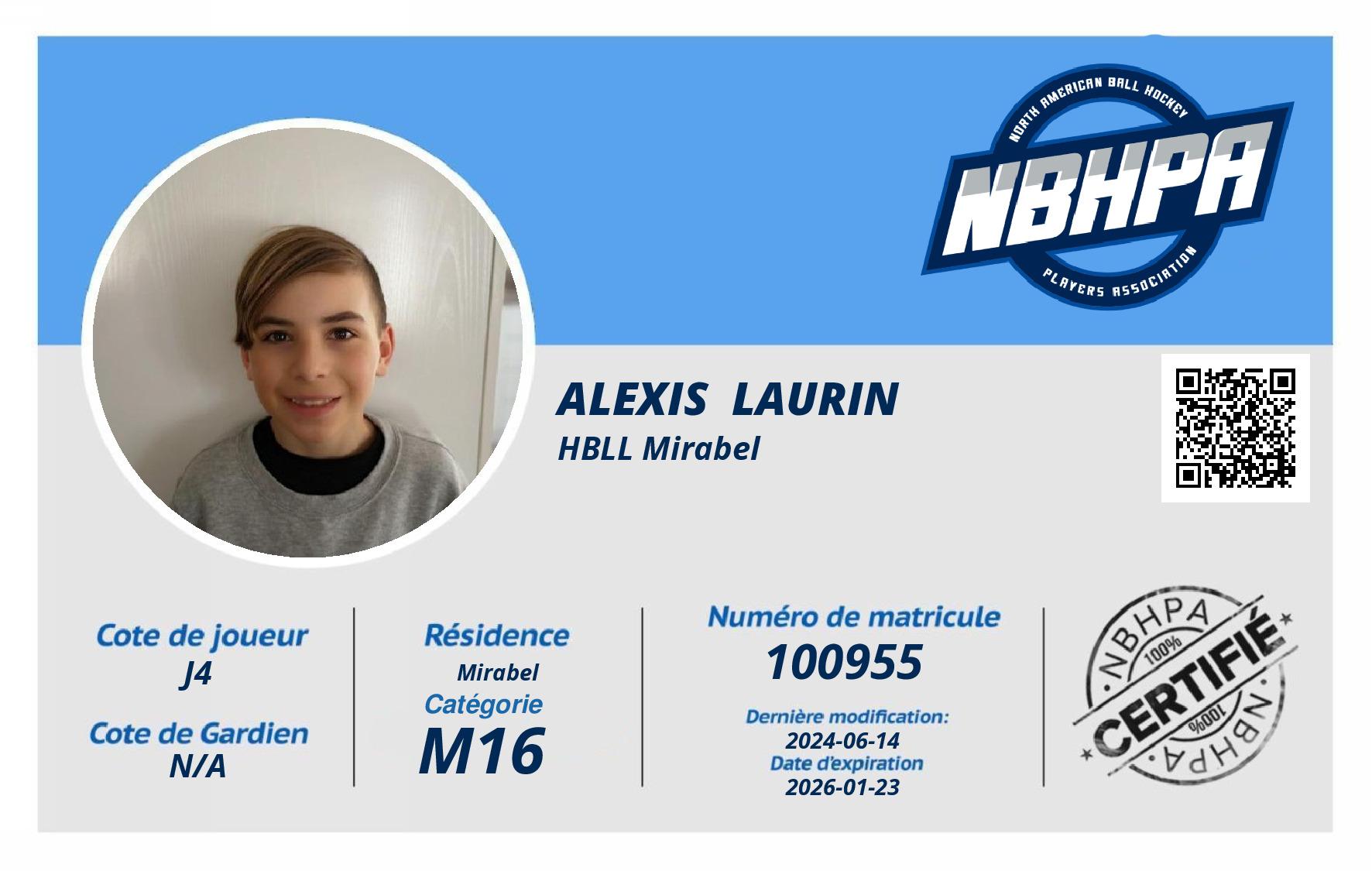 Alexis  Laurin