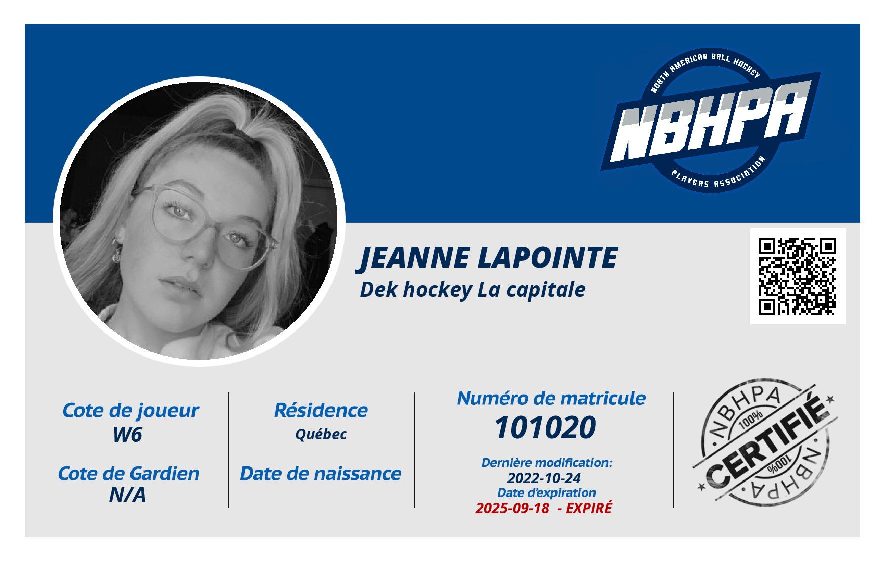 Jeanne Lapointe
