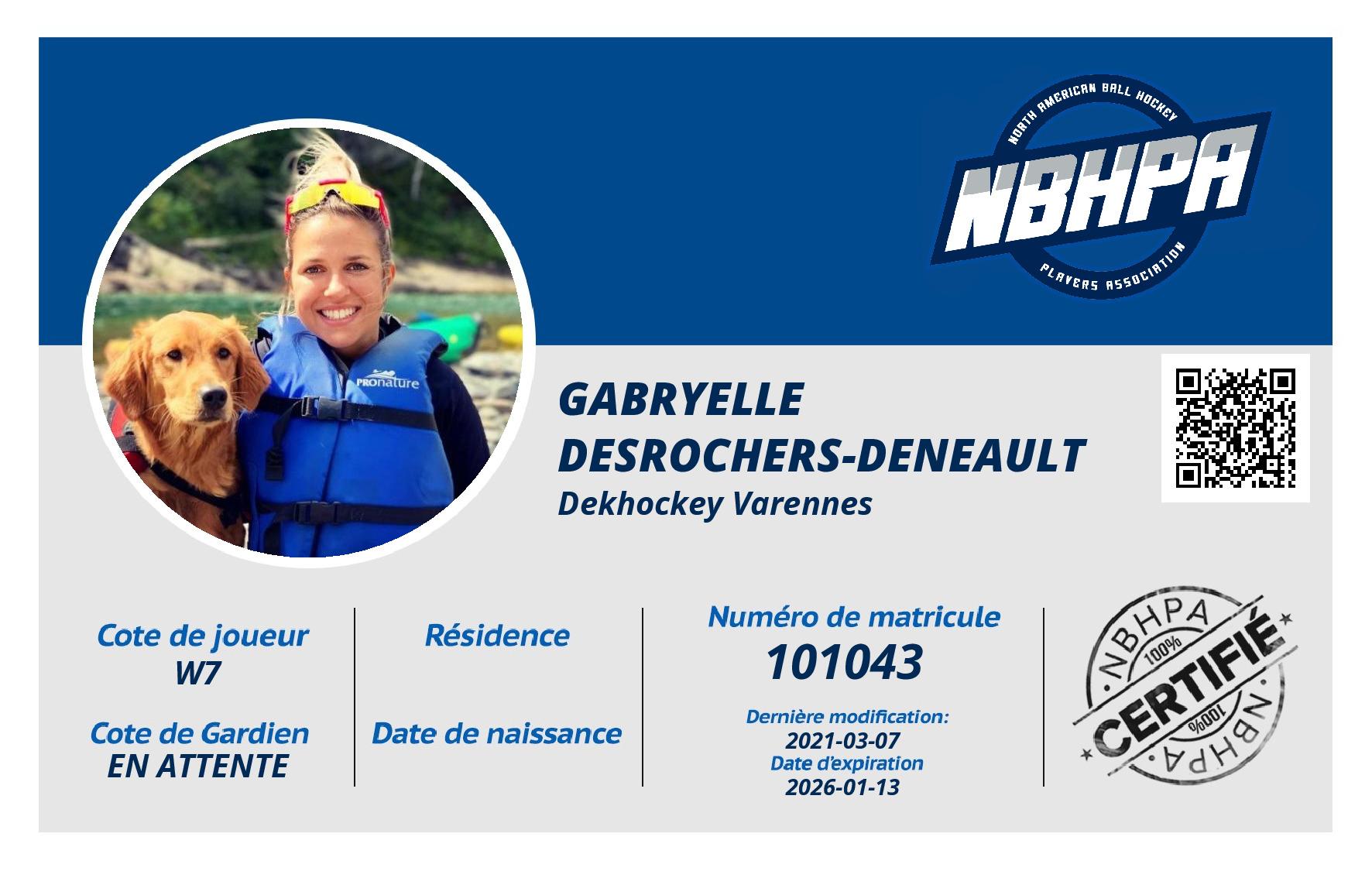 Gabryelle Desrochers-Deneault