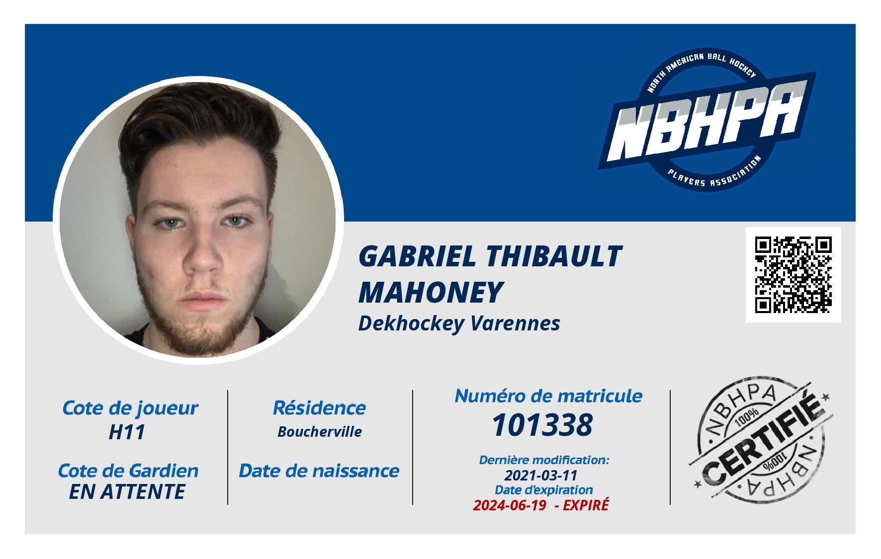 Gabriel Thibault Mahoney