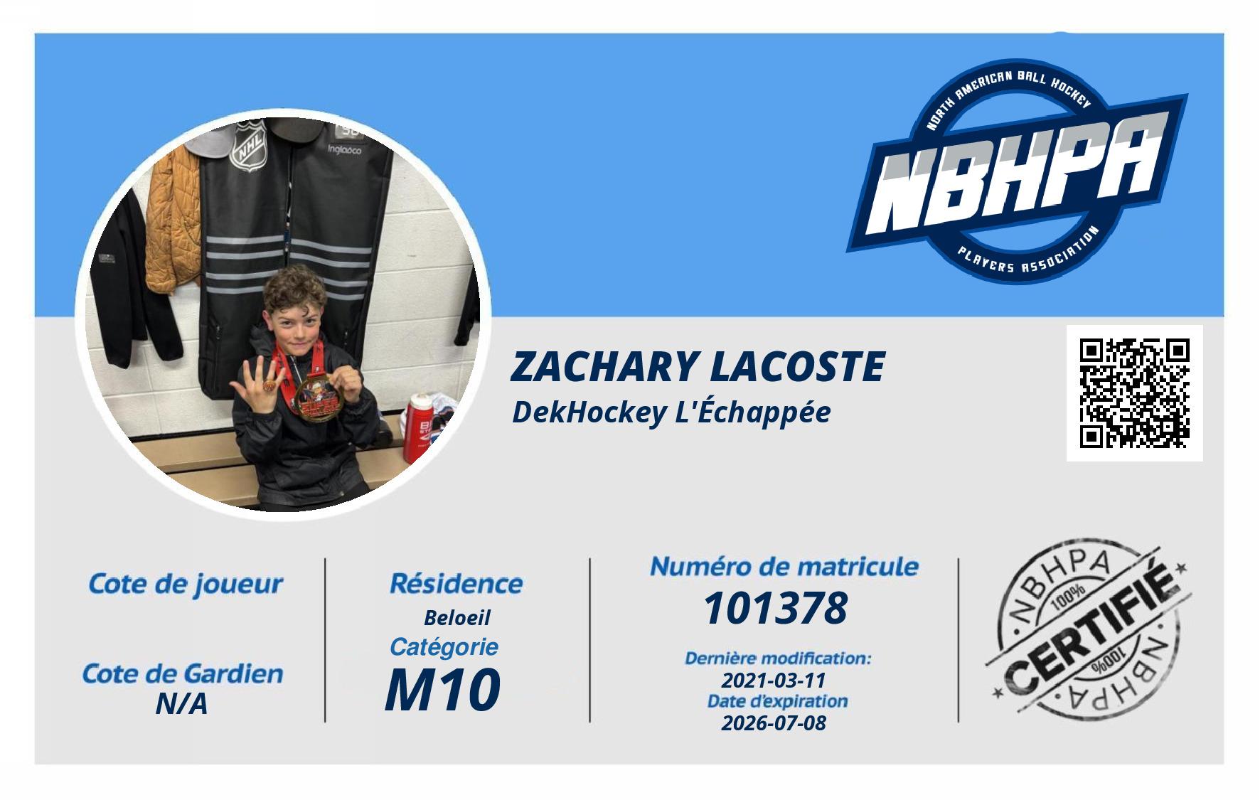Zachary Lacoste