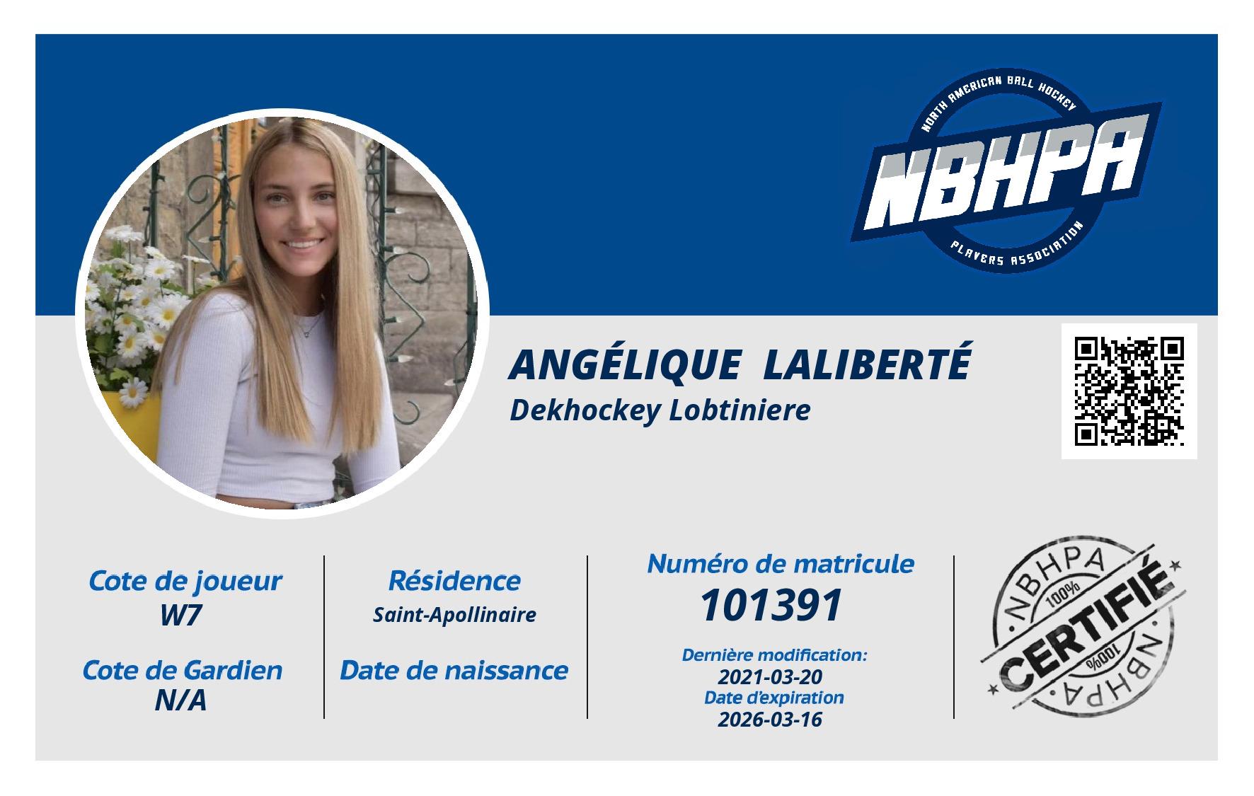 Angélique  Laliberté