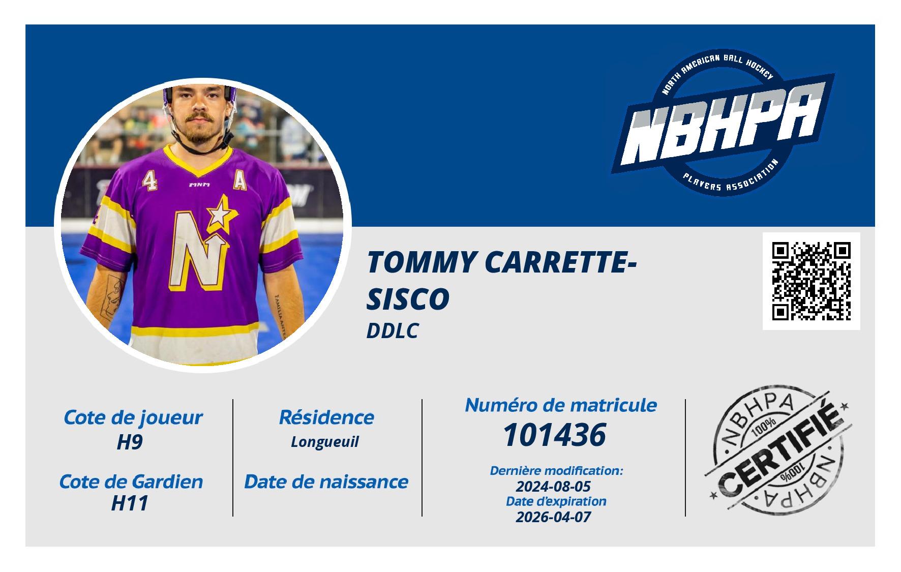 Tommy Carrette-sisco