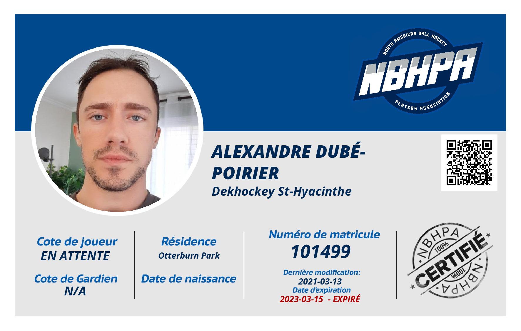 Alexandre Dubé-Poirier