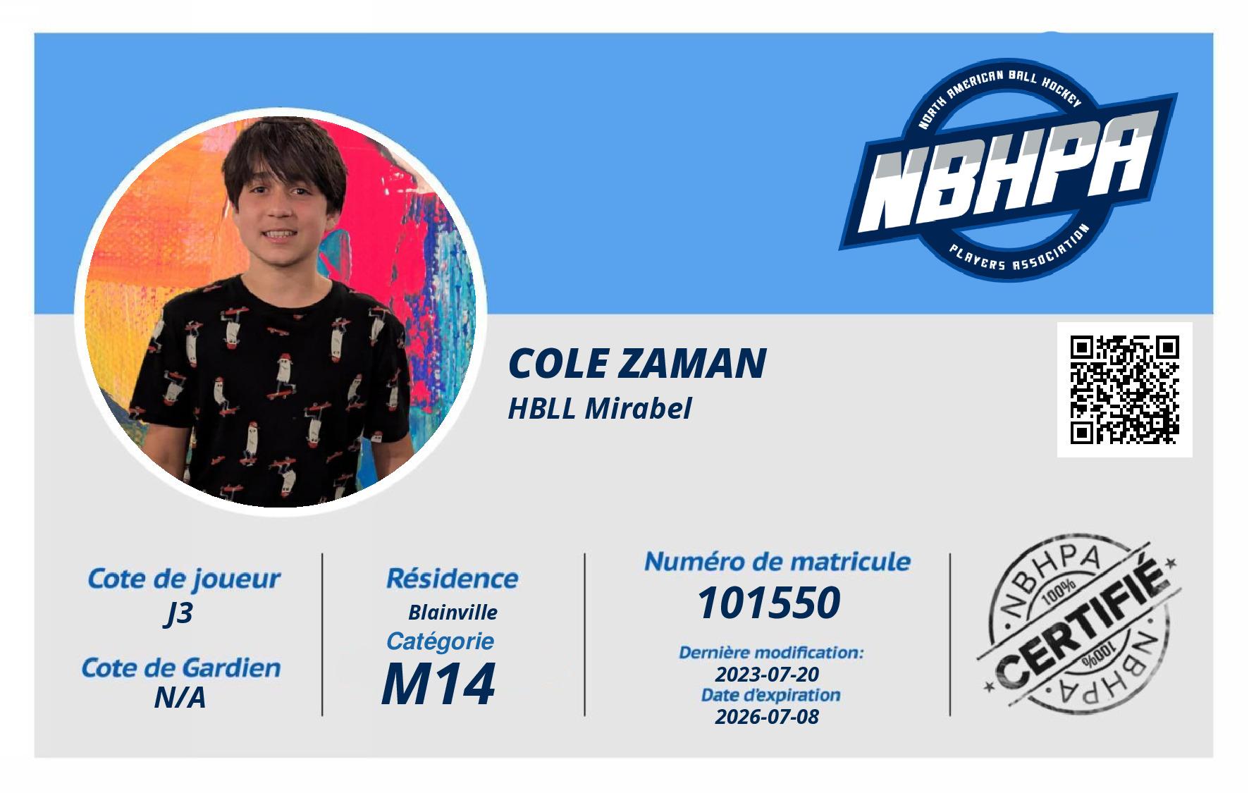 Cole Zaman