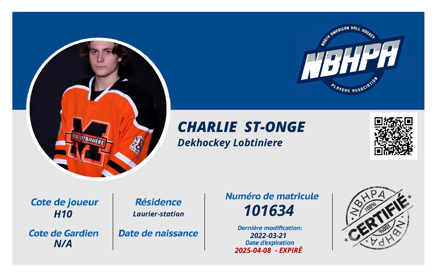 Charlie  St-Onge