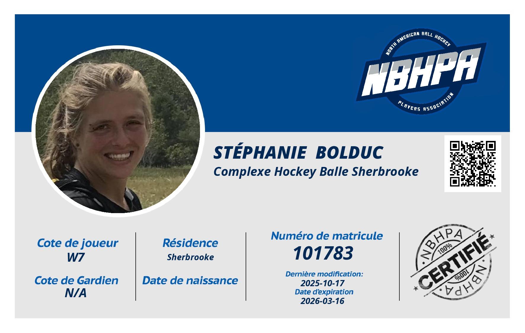 Stéphanie  Bolduc