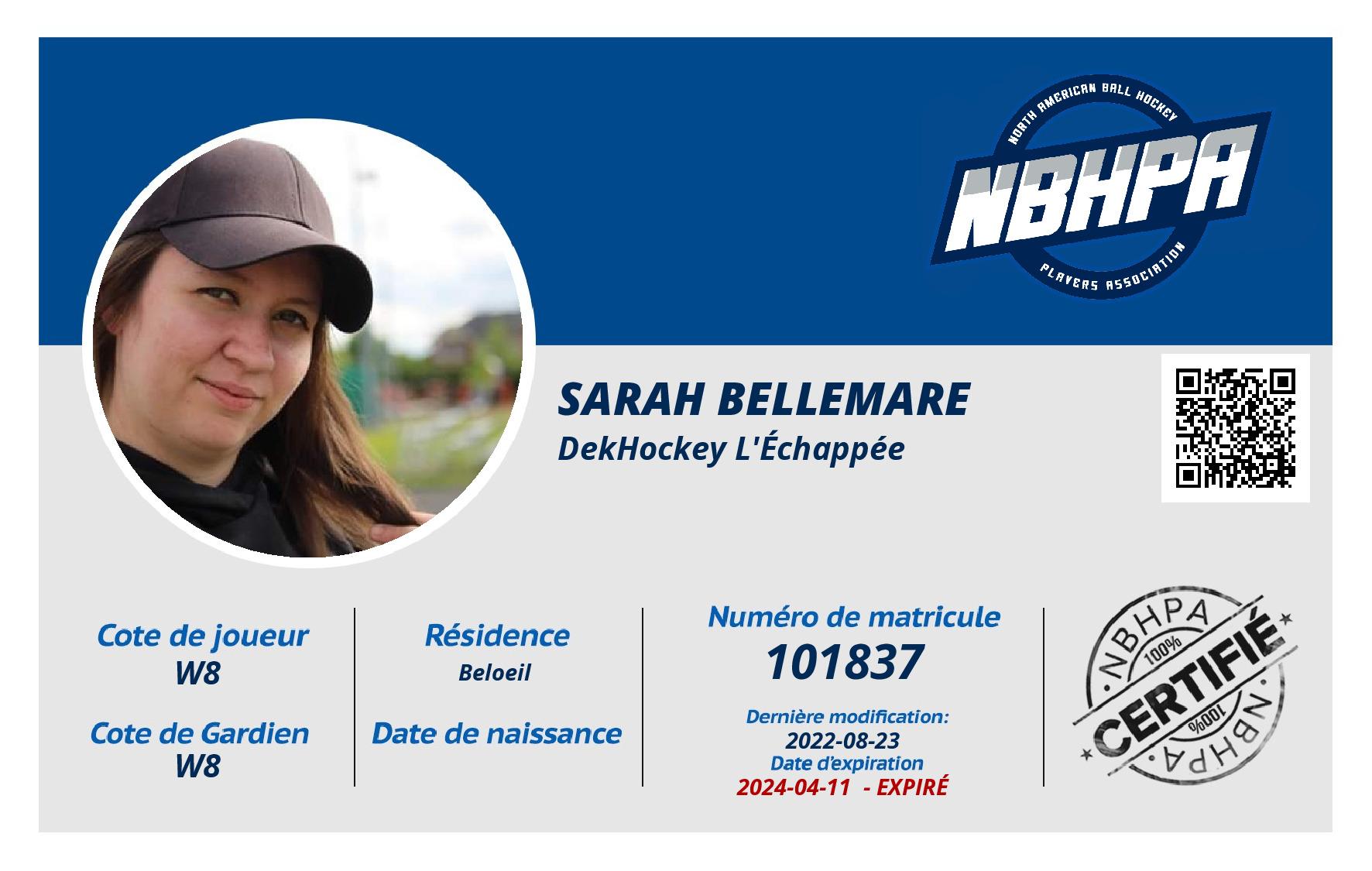 Sarah Bellemare