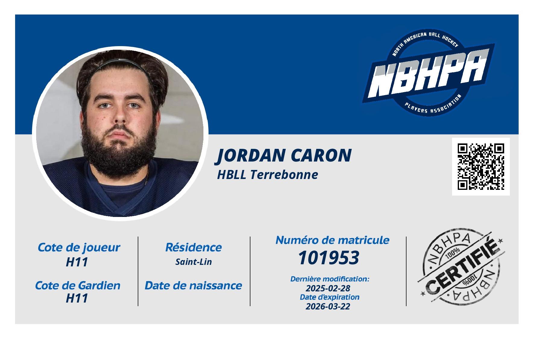 Jordan Caron