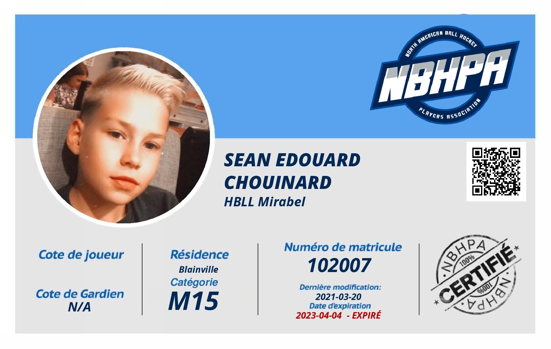 Sean Edouard  Chouinard 