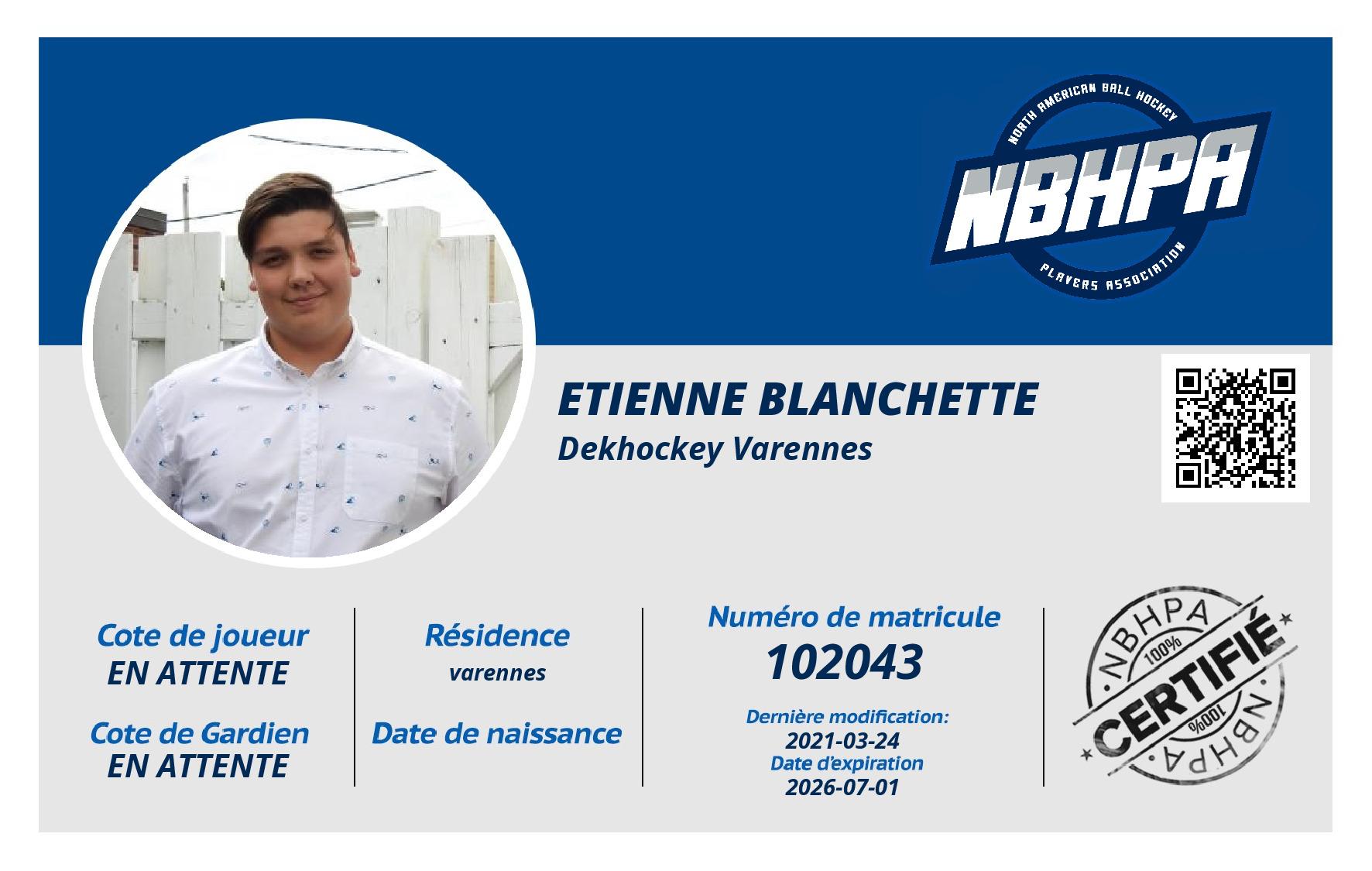 Etienne Blanchette