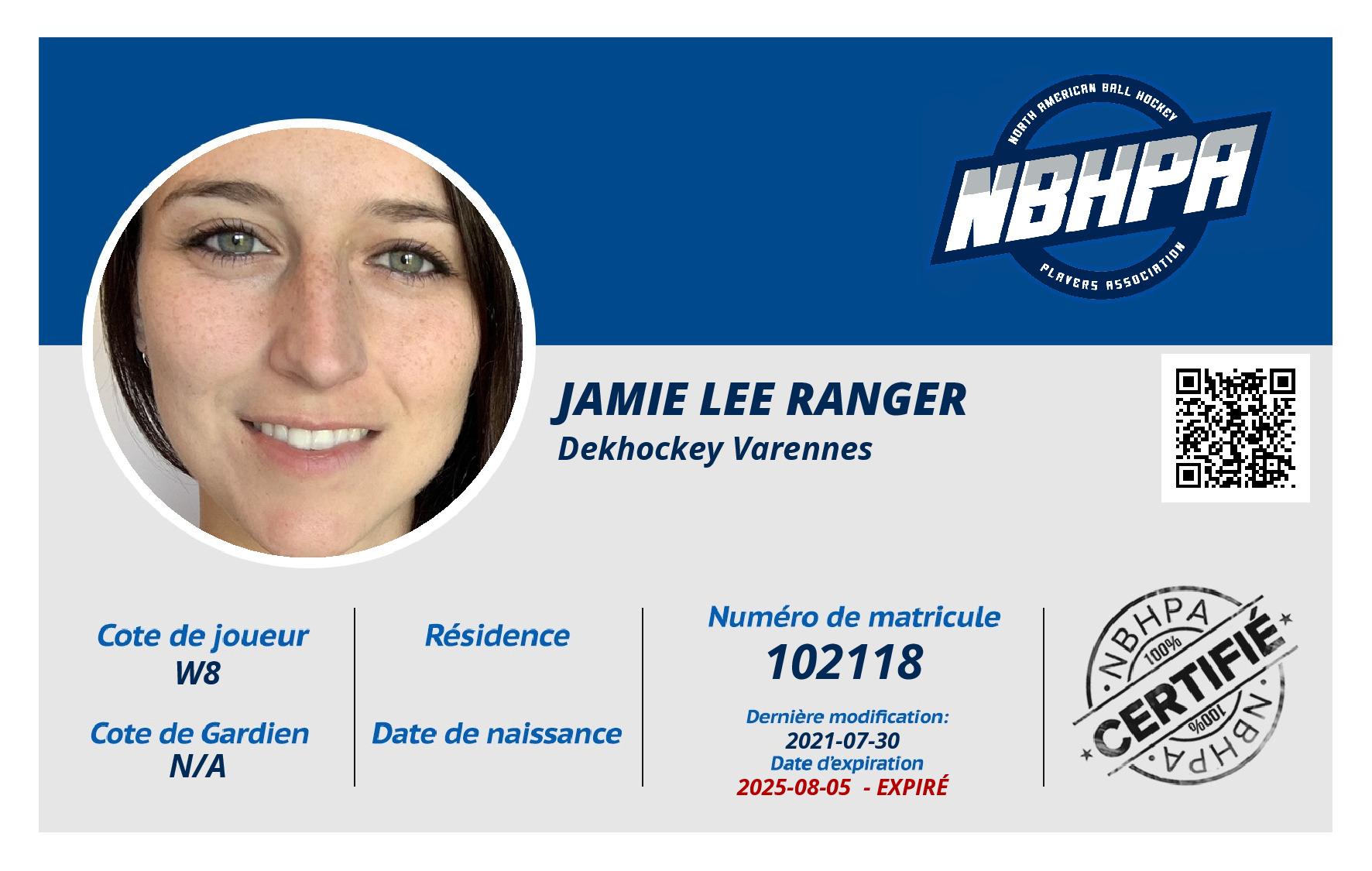 Jamie Lee Ranger