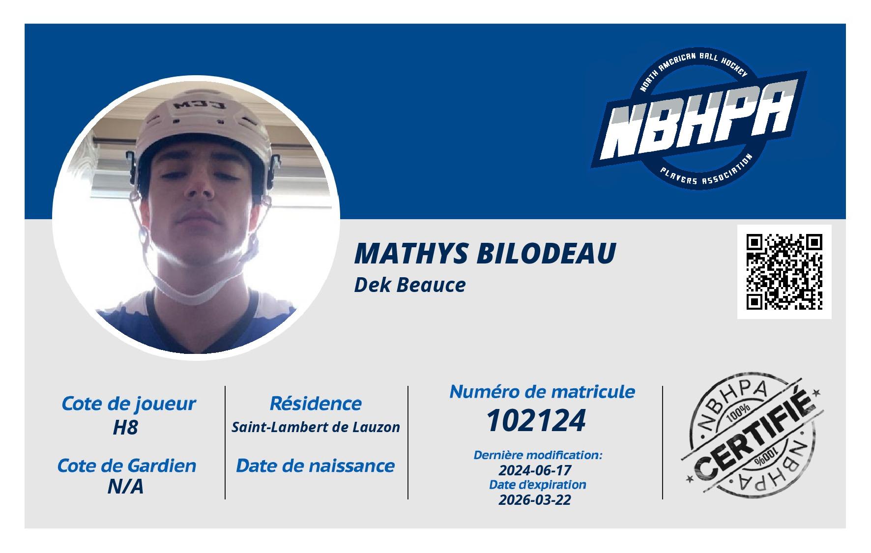 Mathys Bilodeau