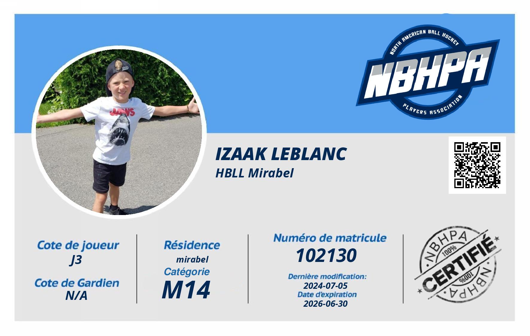 Izaak Leblanc