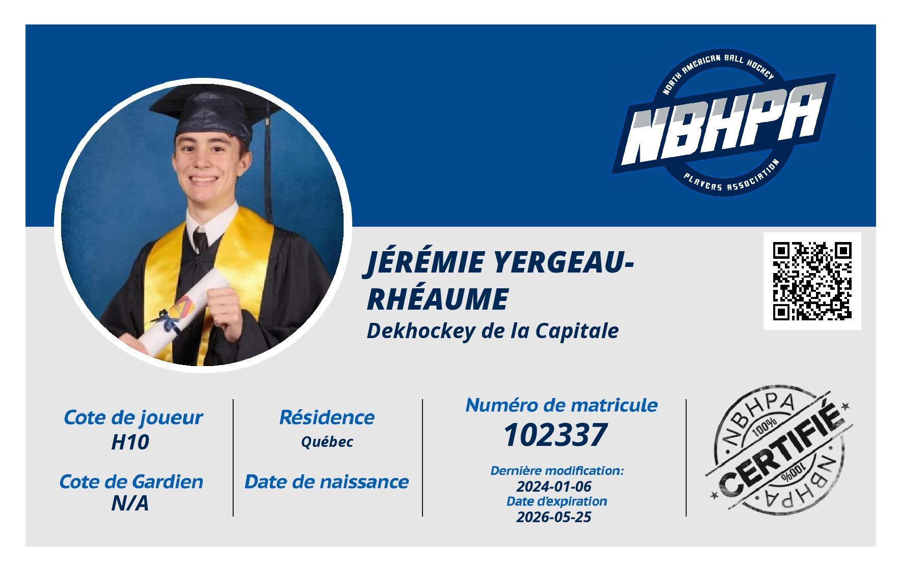 Jérémie Yergeau-Rhéaume