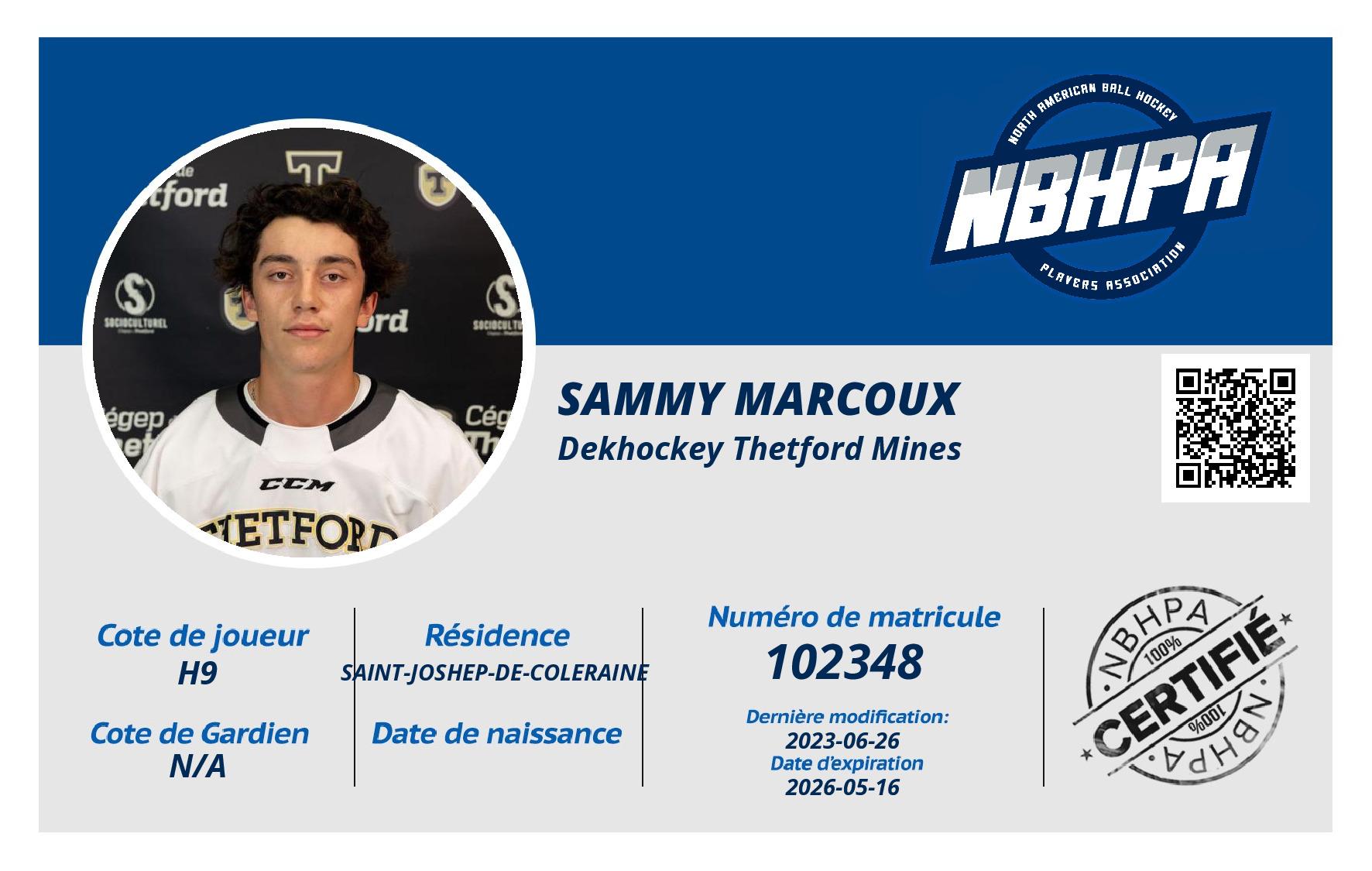 Sammy Marcoux