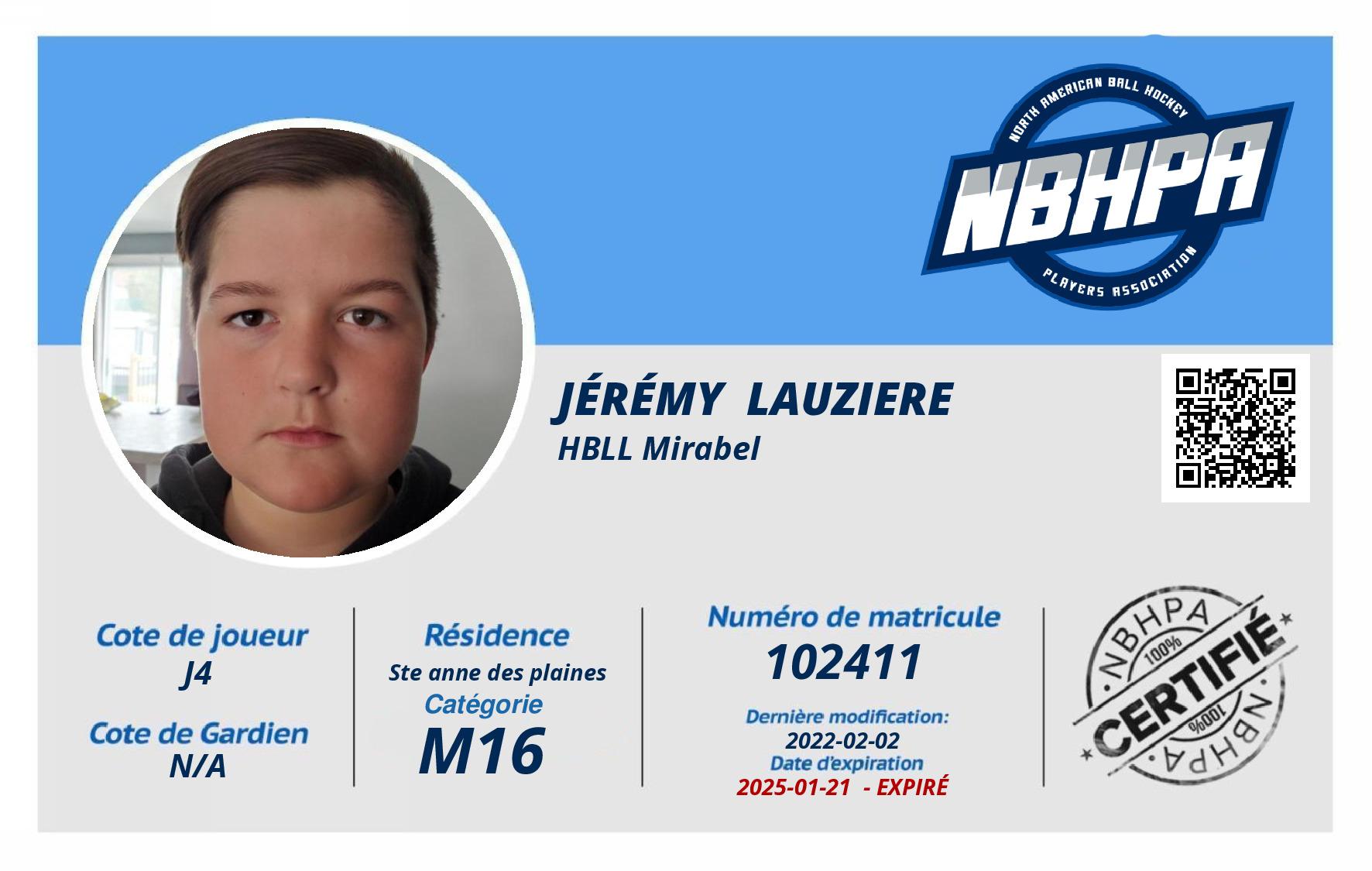 Jérémy  Lauziere