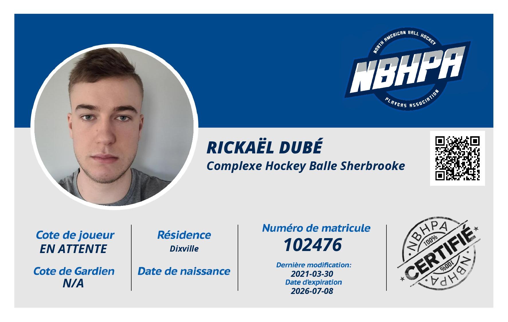 Rickaël Dubé