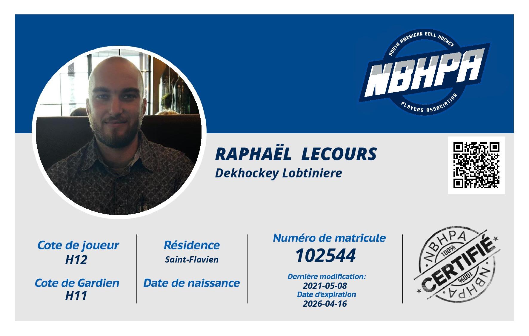 Raphaël  Lecours 