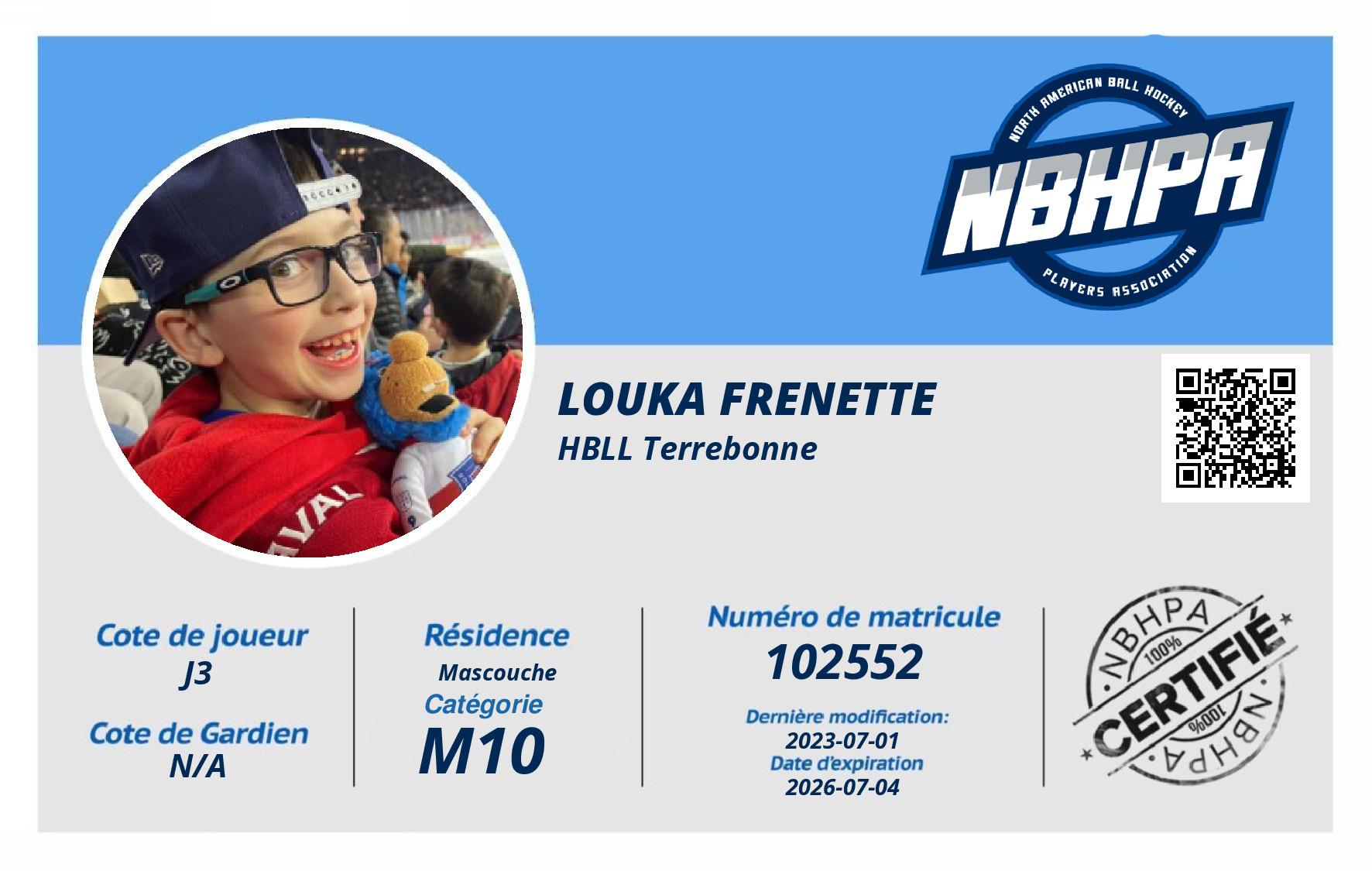 Louka Frenette