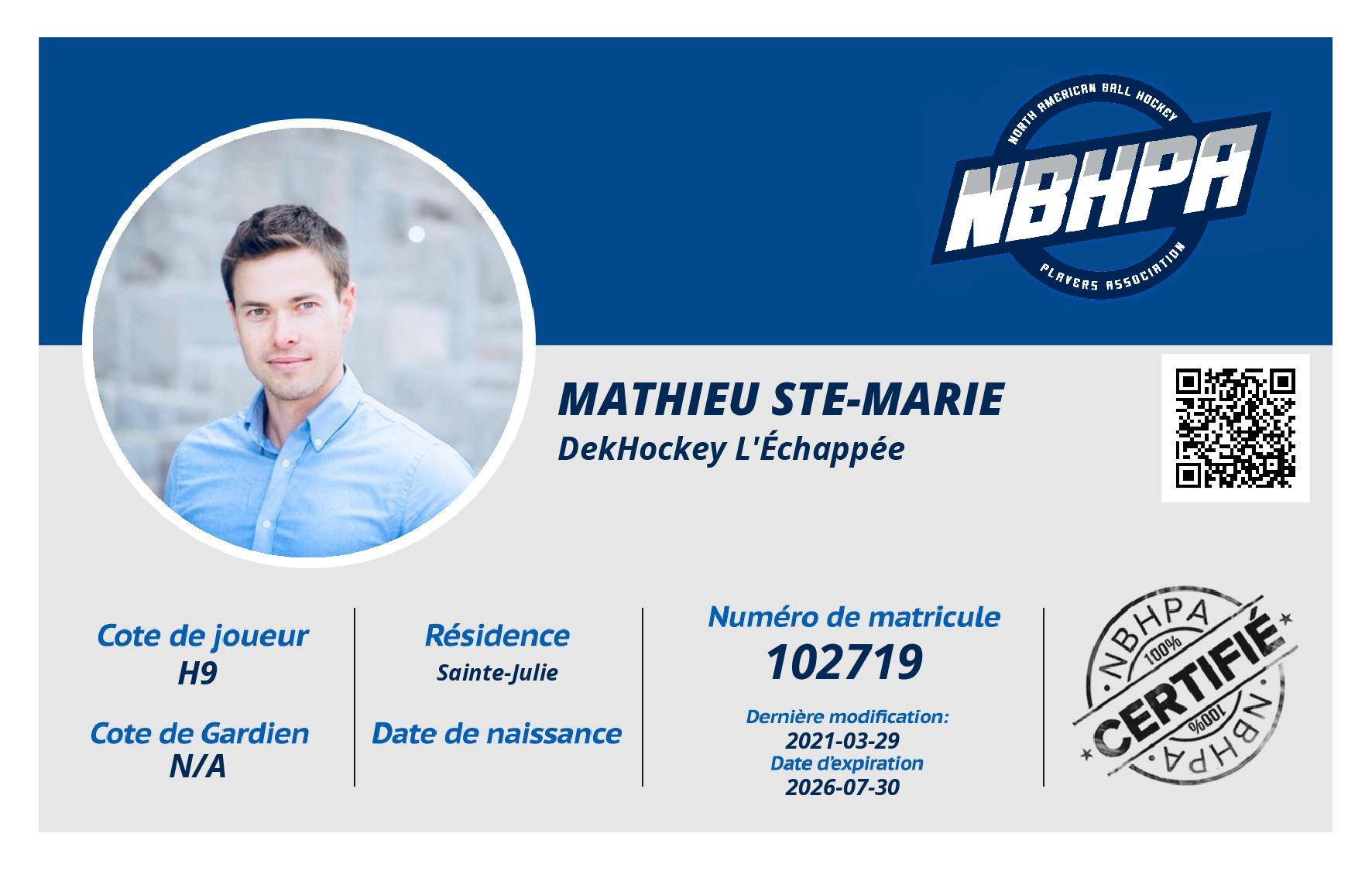 Mathieu Ste-Marie