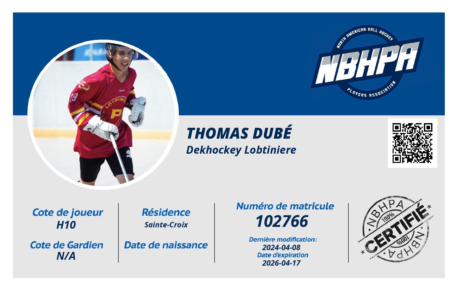 Thomas Dubé 